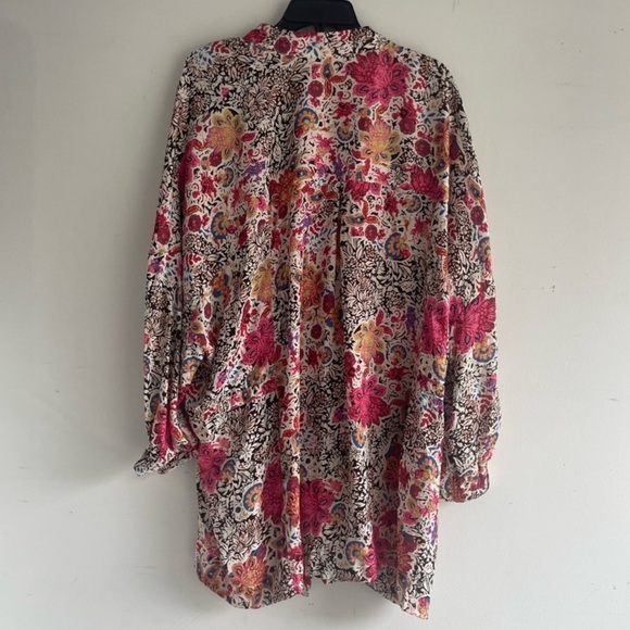 Free People Slinkin Robe & Harem Pants Set In Ivory Combo - Picture 7 of 16